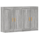 Wall Mounted Cabinets 2 pcs Grey Sonoma Engineered Wood 3197983