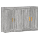 Wall Mounted Cabinets 2 pcs Grey Sonoma Engineered Wood 3197983