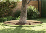 Set of 15 Flexible Lawn Fence Galvanised Steel 100 x 14 cm 271783