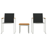 Garden Dining Set 3 pcs Brown and Black 3334839