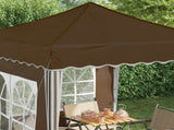 Pop-up Party Tent 195 x 195 x 245 cm Taupe Oxford Fabric 42019729