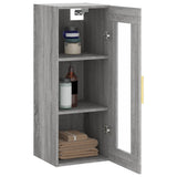 Wall Mounted Cabinet Grey Sonoma 34.5x34x90 cm 828906