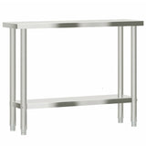 Kitchen Work Table 110x30x85 cm Stainless Steel 376452