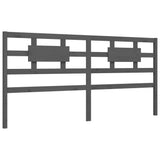 Bed Frame without Mattress Grey 200x200 cm Solid Wood 3194463