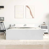 Bed Frame without Mattress White 140x190 cm 3203782