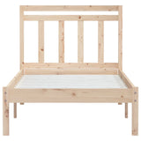 3100579 Bed Frame without Mattress Solid Wood 100x200 cm