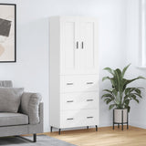 Highboard White 69.5x34x180 cm Engineered Wood 3199761