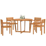 5 Piece Garden Dining Set Solid Wood Acacia 3334770