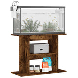 Aquarium Stand Smoked Oak 80x35x60 cm Engineered Wood 833580