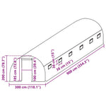 Greenhouse Replacement Cover 3x9x2 m Transparent 316438
