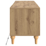 LED TV Cabinet ALKMAAR Artisan Oak Engineered Wood 896254