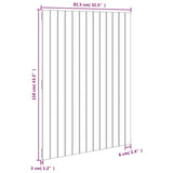 Wall Headboard Honey Brown 82.5x3x110 cm Solid Wood Pine 824956