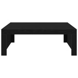 Coffee Table Black Oak 100 x 100 x 35 cm Engineered Wood 862678