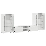 TV Cabinet Set with Drawer FLORIN 3 pcs White Engineered Wood 3397934