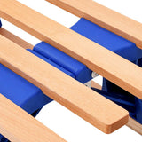 Folding Snow Sledge with Backrest Wood 119 cm 91458