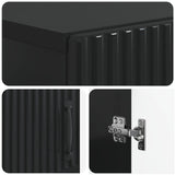 Shoe Cabinet HOORN 59.5 x 39.5 x 87 cm Engineered Wood Black 897306