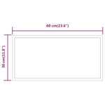 LED Bathroom Mirror 30x60 cm 3154075