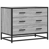 Drawer Cabinet Grey Sonoma 70x41x56 cm Engineered Wood 849077
