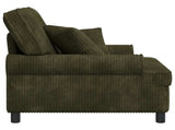 XL Armchair with Cushions Green 1.5 Lines Fabric 42043481