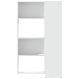 Corner Bookcase 4-Tier White 85x85x140 cm Engineered Wood 3307810
