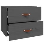 ZNTS Wall-mounted Bedside Cabinet Grey 50x36x40 cm 820980
