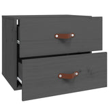 ZNTS Wall-mounted Bedside Cabinet Grey 50x36x40 cm 820980