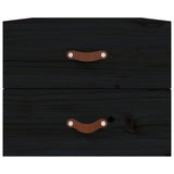 ZNTS Wall-mounted Bedside Cabinets 2 pcs Black 50x36x40 cm 820985