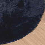 Shaggy Rug High Pile NAVARRA Navy 200x200 cm Polyester 4102923