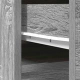 Highboard Grey Sonoma 37.5x35x180 cm Engineered Wood 861666