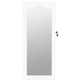 Mirror Jewellery Cabinet Wall Mounted White 37.5x10x90 cm 353223
