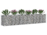 Gabion Raised Bed 2 pcs Silver 3422222