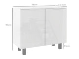 Five-Shelf Shoe Storage Cupboard - White T3398P328261