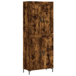 Highboard Smoked Oak 69.5x34x180 cm Engineered Wood 3199558