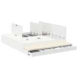 Storage Bed Frame White 236.5 x 200 x 31.5 cm Engineered wood 3335621