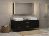 Bathroom Furniture Set 4 pcs Black Oak 3406784
