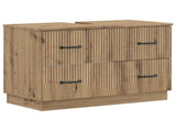 2 Piece Bathroom Cabinet Set HOORN Artisan Oak Engineered Wood 3417557