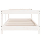 Kids Bed Frame White 70x140 cm Solid Wood Pine 834397