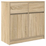 Sideboard with Drawer Sonoma Oak 80x34x76 cm Engineered Wood 861537