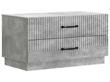 Bedside Cabinet with Drawer Concrete Grey 62 x 34.5 x 44.5 cm 895238