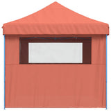 Foldable Party Tent Pop-Up with 4 Sidewalls Terracotta 4005029