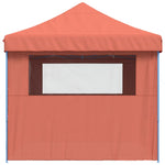 ZNTS Foldable Party Tent Pop-Up with 4 Sidewalls Terracotta 4005029