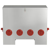 Chicken Feeder Silver 60.5 x 29 x 51 cm Galvanised Steel 874650
