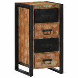 ZNTS Drawer Cabinet Multicolour 40x40x90 cm Solid Wood Reclaimed 4013582