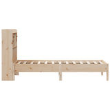 Bookcase Bed without Mattress 75x190 cm Small Single Solid Wood Pine 3322933