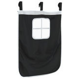 Curtains for Loft Bed with Tunnel and Tower White and Black 835919