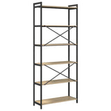 Bookshelf Sonoma Oak 80 x 30 x 189.5 cm Engineered Wood 868408