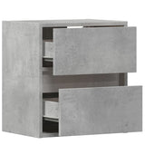 TV Wall Cabinet with LED Lights Concrete Grey 41x31x45 cm 852277