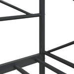 Day Bed without Mattress Black 80x200 cm Steel 4104666