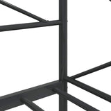 Day Bed without Mattress Black 80x200 cm Steel 4104666