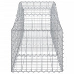 Arched Gabion Baskets 2 pcs 200x50x40/60 cm Galvanised Iron 3145577
